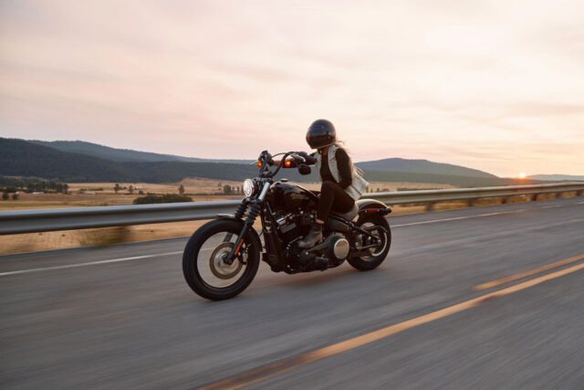 driving motorcycle highway