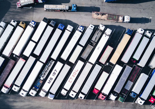 trucks parking lot