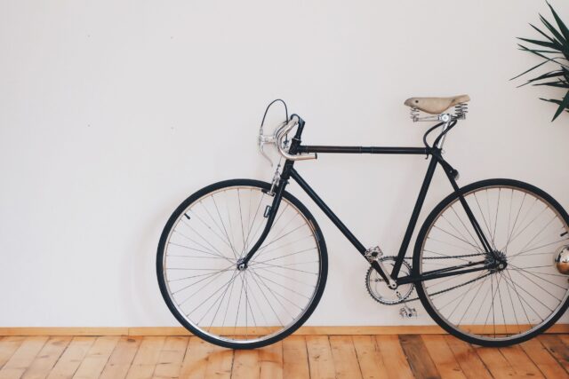 bicycle in apartment
